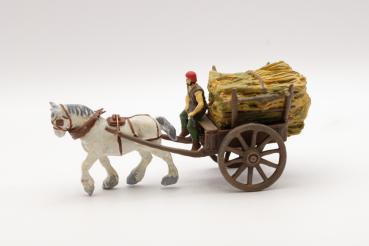 Transportwagen mit Bauer (Heuwagen)
